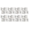 uxcell Double Acting Hinges Folding Screen, 8Pcs 1.85" Double Swing