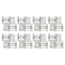 uxcell Double Acting Hinges Folding Screen, 8Pcs 1.85" Double Swing Hinges Retro Style 270 Degree Rotation Screen Door Hinges, Silver