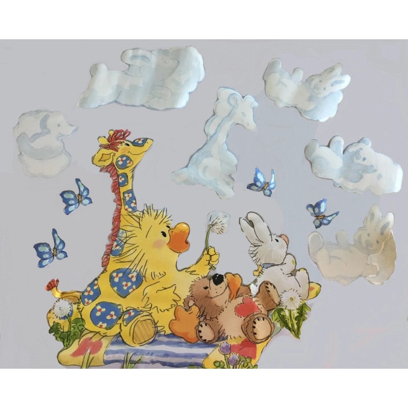 Little Suzy's Zoo Suzy Zoo Baby Animals Nursery Wall Mural