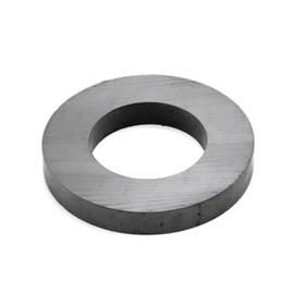 first4magnets™ FR723910-1 Magnet Expert 72mm O.D. x 39mm I.D. x 10mm thick Y30BH Ferrite Ring Magnet - 5.5kg Pull ( Pack of 1 )
