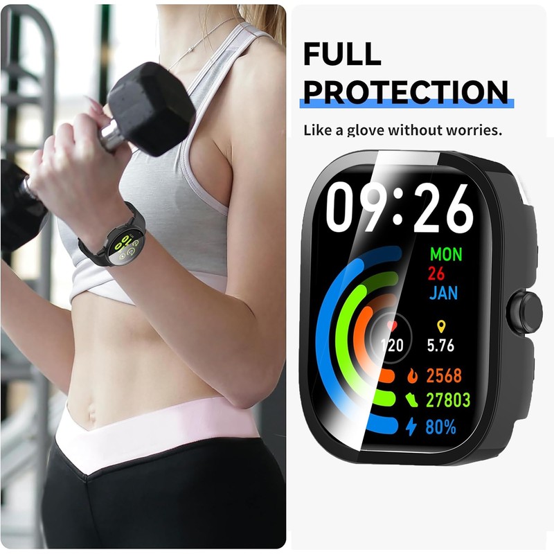 IDW25 Smart Watch Case,Lamshaw Hard PC Case with Screen Protector