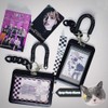 Acrylic Kpop Photocard Holder with Keychain,Credit Card ID Badge Case