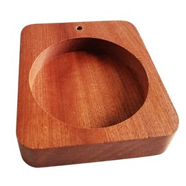 1 Pack Wooden Incense Holder Base for Insence-Stick Holder Ash Catcher with Removable Glass, Inner Diameter 6.8-6.9CM