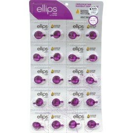 ellips Hair Oil, Clear Purple, Sheet Type, 20 Tablets