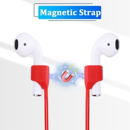 Slzhds 6 Piezas Cordón Antipérdida Auriculares, Cordón Antipérdida Auriculare, Correas, Silicona Suave, Auriculares Deportivos, Compatible con Airpods 1/2/3/Pro