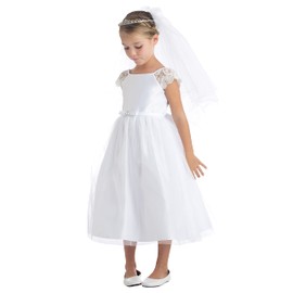 iGirlDress Flower Girl First Communion Pageant Wedding Birthday Dress SK621-8