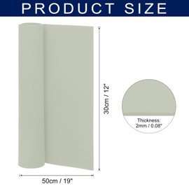 sourcing map Foam Sheets Crafts 19x12 Inch 2mm EVA Craft Foam Paper Foam Sheets for Crafts Projects DIY Cosplay Modeling, Light Grey