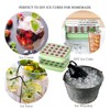 Ice Cube Tray with lid and Ice Cube Bin, Press