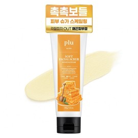 Plu Soft Facial Scrub Honey & Sugar, 100g, 1 piece / 플루 소프트 페이셜 스크럽 허니 앤 슈가, 100g, 1개