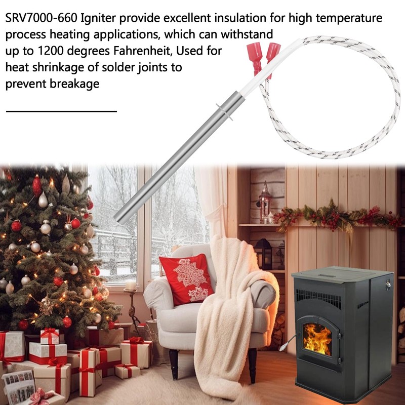 Hiorucet SRV7000-660 Igniter Replacement for PelPro Pellet Stove PP130, PP130-B,