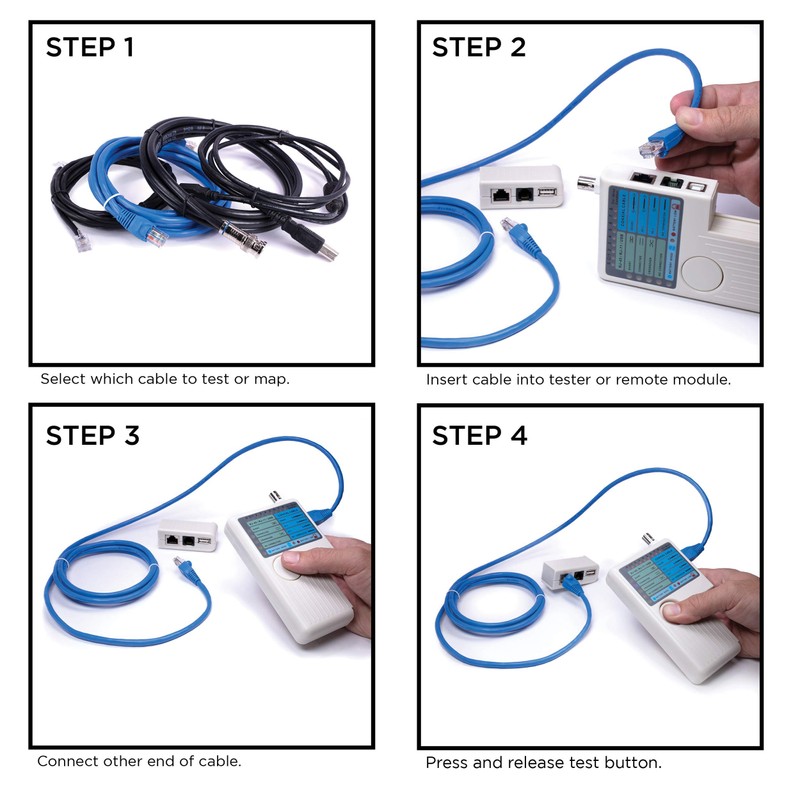THE CIMPLE CO Universal Network Cable Tester Tool - BNC,