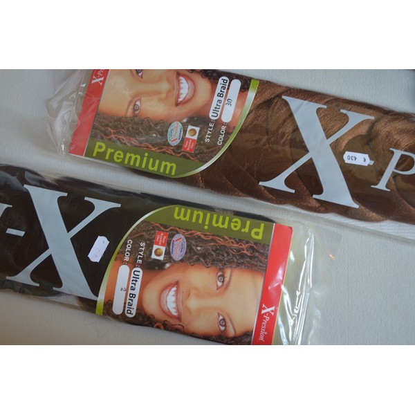 AS X-Pression Ultra Braids Weight Approx. 160 g 4 (Mid-Brown)