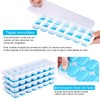 4 Pcs Ice Cube Bandejas para cubitos de hielo, CoWalkers