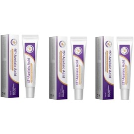 3PCS Crema Ácido Azelaico, Suero Ácido Azelaico, Sérum Facial con 15% de Ácido Azelaico, Hidratación Diaria, Calma La Piel, Textura Ligera
