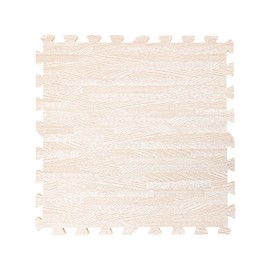 RustyVioum Thick Printed Foam Tiles, 25PCS 24"x24" Patchwork Foam Mat Foam 97ft² Floor Tiles Exercise Mat for Home, Gym Exercise or Trade Show (White Wood Grain, 24"x24")