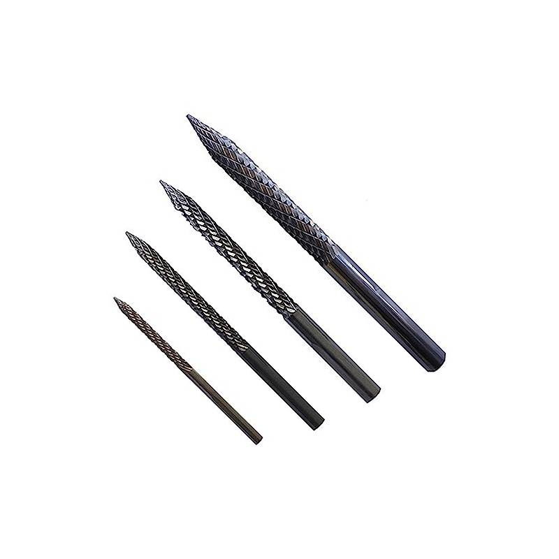 Zerint CB-M02 Tire Repair Carbide Burr Kit 1 kit,Dia. 3