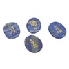 4Pcs Reiki Symbols Stones Smoother Surfaces Engraved Reiki Stones for