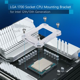 AVERZELLA Intel 12th/13th Generation Contact Frame,CPU Retrofit Kit for LGA 1700, 1700-BCF Anti-Bending Buckle Stand, Compatible with Water/Air Cooling, CNC Process Aluminum CPU Fixed Fastener