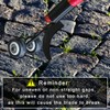 Miyobing Crevice Weeding Tools with Wheels, Hook Weed Remover Tool,