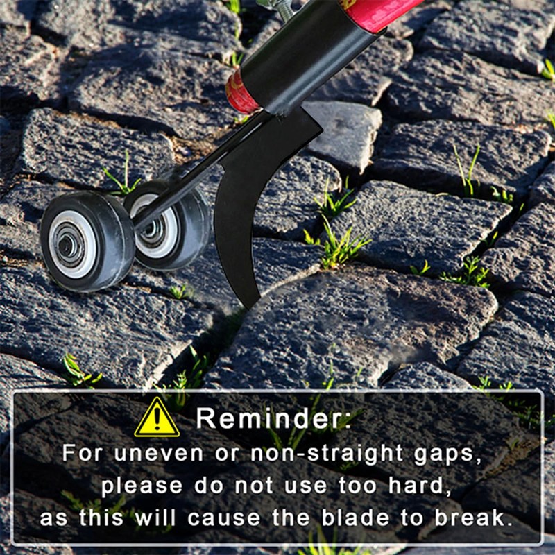 Miyobing Crevice Weeding Tools with Wheels, Hook Weed Remover Tool,