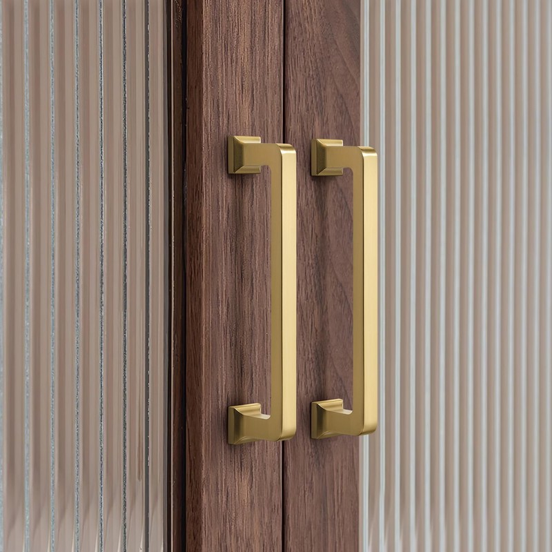 TUNNY 5 Pack Cabinet Handles-12.6"/320mm Screw Spacing Champagne Bronze Drawer