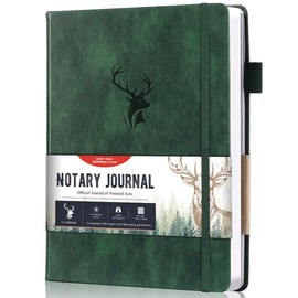 molekaus Notary Journal Log Book Notary Log Book Notary Public Journal for Notarial Acts with 236 Notarial Record Entries 120gsm Numbered Pages 7"X10" (Dark Green)
