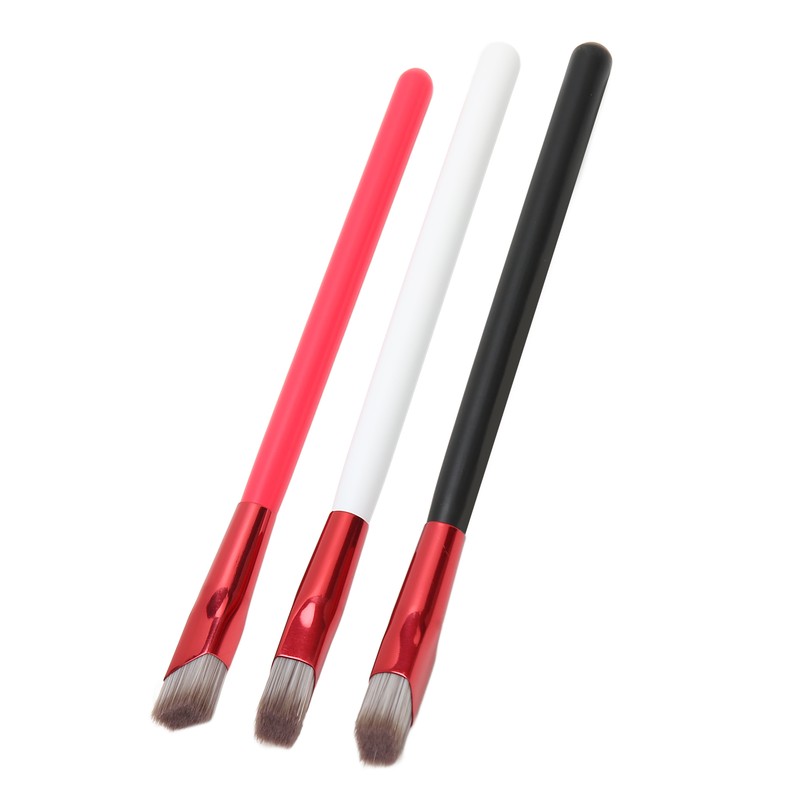 3PCS Brow Concealer Contour Brush Gray Hair Red White Black