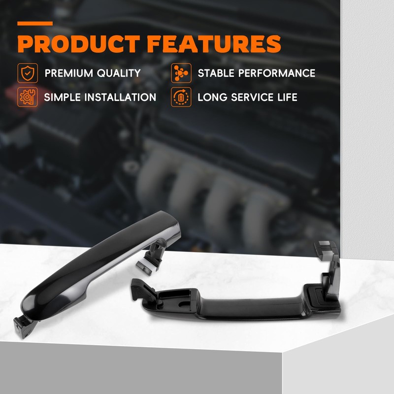 GoaMotors 4PCS Exterior Door Handles for Hyundai Sonata 2006-2010 New
