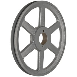 TB Woods AK79 FHP QT Bushed V-Belt Sheave, A Belt Section, 1 Groove, QT Bushing required, Cast Iron, 7.75" OD, 3230 max rpm