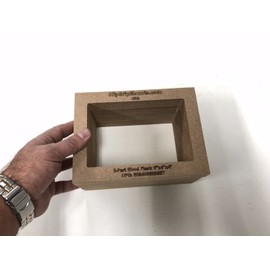 slipGrip 2-Part Foundry Wood Flask for Sand Casting Jewelry Or Craft Making Tool 6"x4"x4"