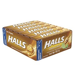 Mexican Halls Lemon and Honey Flavor (12 pack) Limon con Miel Original Classic Edition version mexicana 12 individually Sealed Packs with 9 pieces hard candy dulce macizo