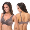 Curve Muse Women's Minimizer Unlined Underwire Bra with Lace Embroidery-2