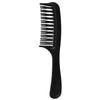 Aswalling Black Double Row Tooth Detangler Hair Comb Shampoo Comb