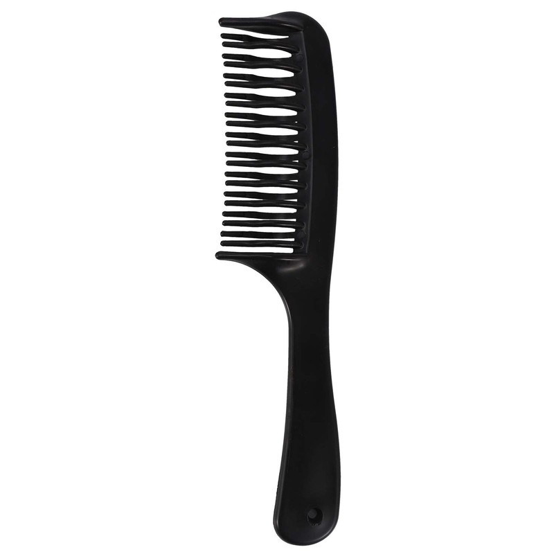 Aswalling Black Double Row Tooth Detangler Hair Comb Shampoo Comb
