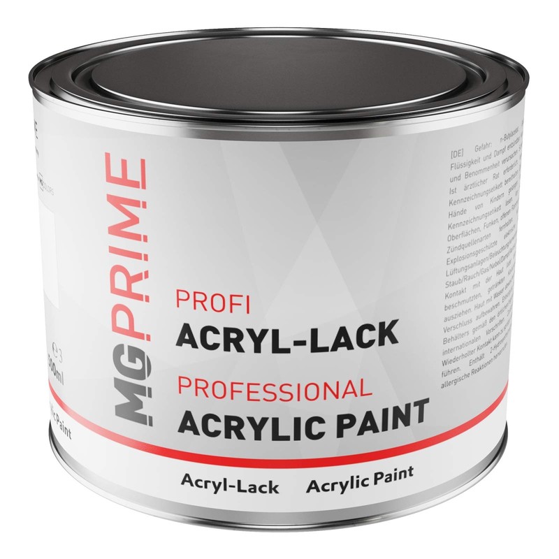 RAL 9005 Jet black/Tiefschwarz Acrylic paint matt 0.75 litre /