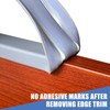 Cabinet Edge Protectors, 3/4" Self Adhesive Flexible Rubber Edge Trim,