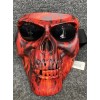 Global Vision Polypropylene Skull Mask Flame with Smoke Lens NWT