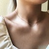 ALOHAMONI Women's Aloha Moni Snake Chain Necklace Choker Fine Thin