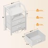 HLDIRECT Nightstand with Charging Station, USB Ports and AC Outlets,