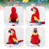 Quahzify Parrot Plush Toy, 30 cm Bird Parrot Stuffed Toy,