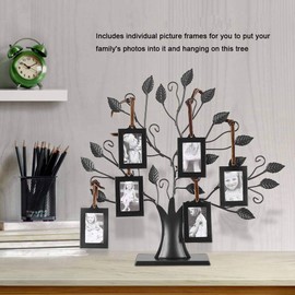Photo Frame, Fashionable Metal Photos Frame Tree with Hanging Pictures Frames Home Decor.(6pcs)