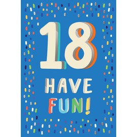Piccadilly Greetings 18th Birthday Boy Milestone Birthday Card Age 18, Approx. 7 x 5 inches