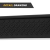 CALLIERT 6 Inches OE Style Running Boards, Matte Black Side