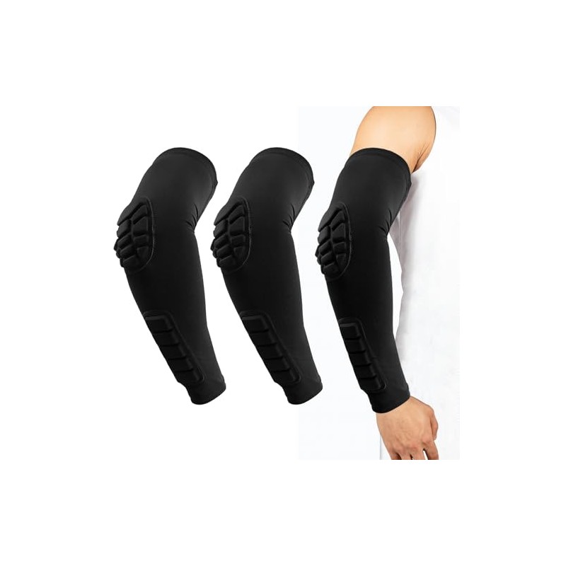 Pack of 2 Elbow Support Forearm Sleeves with Padding Elbow