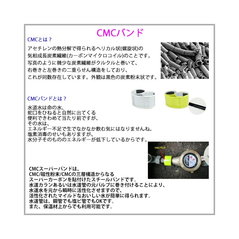 CMC Research Laboratories CMC Carbon Micro Coil (Band for Water