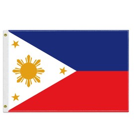 MacLand 30×45 CM Philippine Flag,12×18 inch Small 150D Filipino Outdoor Banner,Tiny Doube Layer Printing Decor for Nautical Ensign Boat Yacht with Brass Gromment