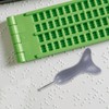 Healvian Braille Stylus Saddle-Shaped Braille Slate Stylus Plastic Braille Pen