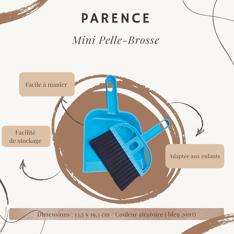 PARENCE - Set di 2 - Set di mini scopino