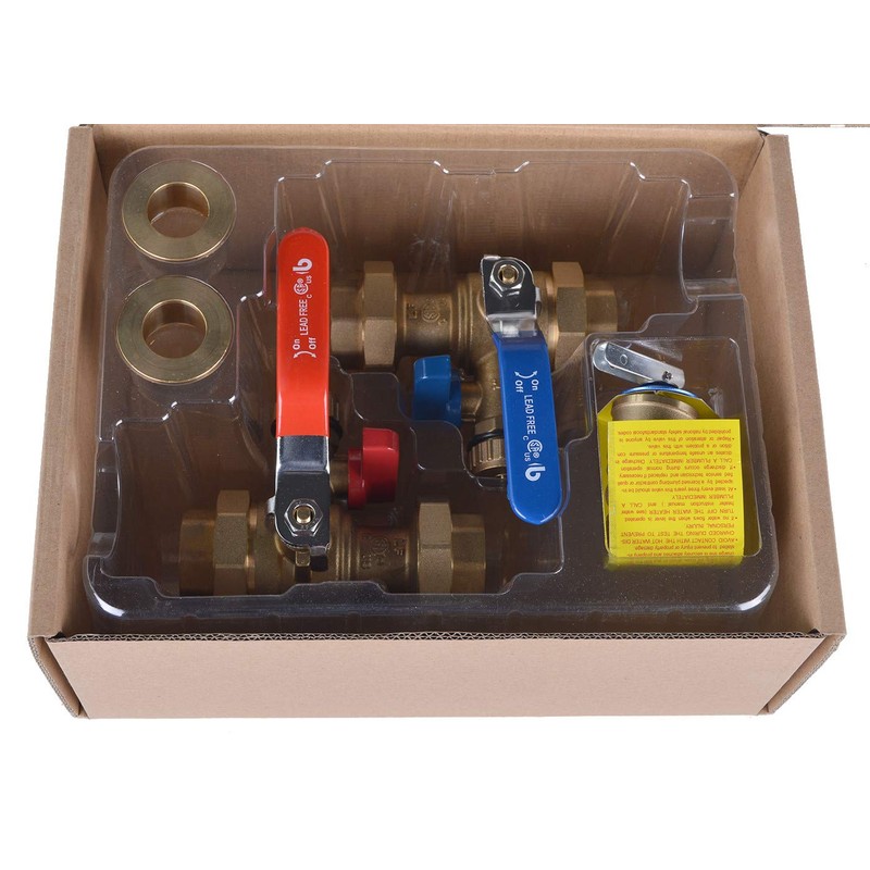 Hydro Master Tankless Water Heater Service Valve Kit with Pressure