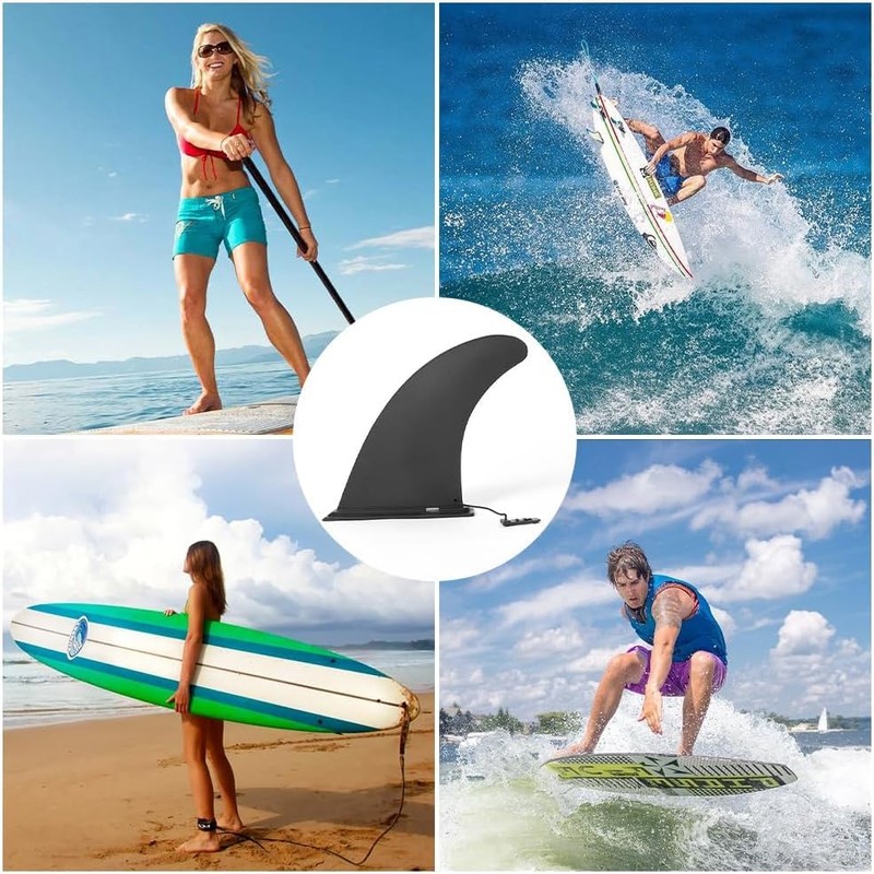 Mikiuly Removable Universal Sup Fin, 9 Inch Surfboard Fins, Removable